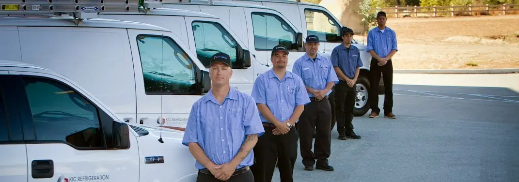 KIC Refrigeration crew ready for Heat Pump Installation jobs across Oakland